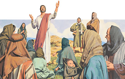 Resultado de imaxes para jesus predicando